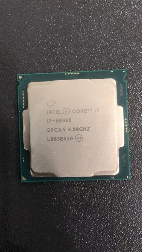 【やや傷や汚れあり】cpu インテル Intel Core I7 8086k プロセッサー 中古 動作未確認 ジャンク品 A695の落札