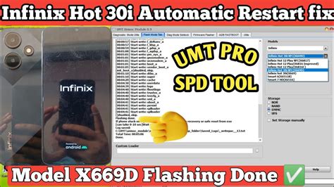 Infinix Hot 30i Auto Restart Problem Fix Infinix X669d Flashing Done