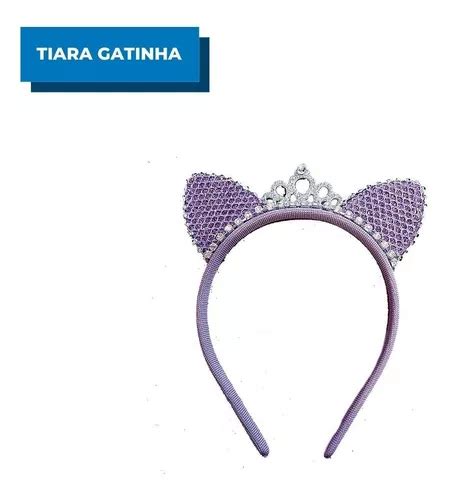 Tiarinha Arco Gatinha Princesa Pedraria Carnaval Festas MercadoLivre