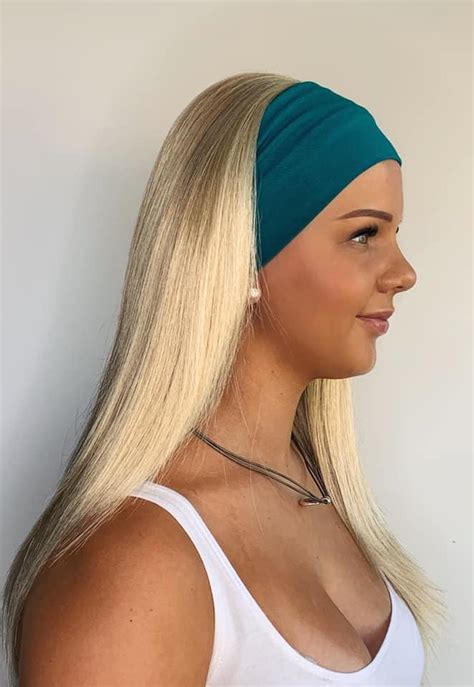 Long Length Light Ash Blonde Headband Wig