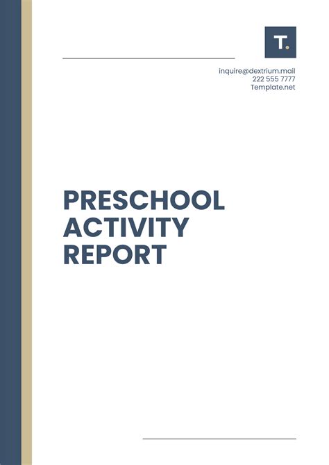 Preschool Report Card Templates 6