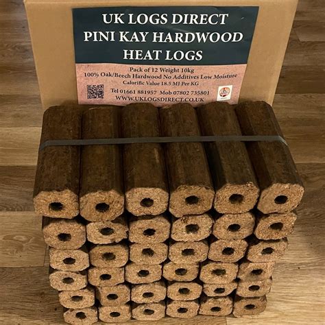 Pini Kay Hardwood Heat Logs Delivered In A Box Uk Logs Direct