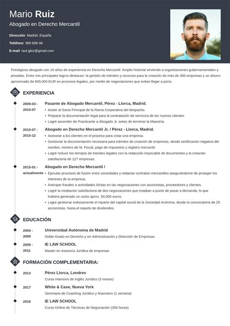 Curriculum Vitae De Abogado Ejemplos Y Gu 237 A Completa Riset