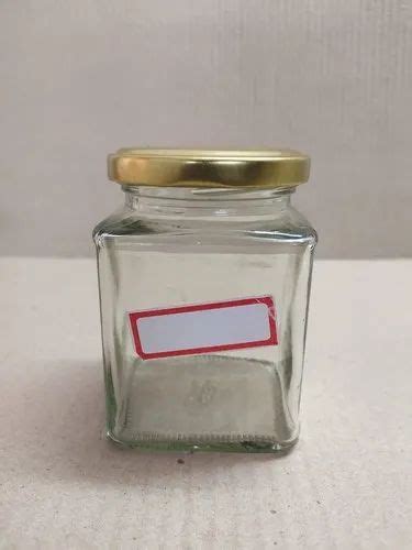 Honey Glass Jar 250 Gm Honey Square Glass Jar Wholesale Trader From