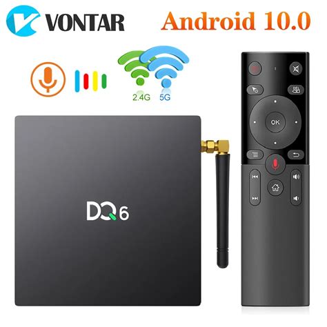 VONTAR DQ6 Smart TV Box Android 10 4G 64GB Rockchip RK3318 1080p 4K