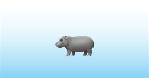 Hipopotam Emoji 🦛