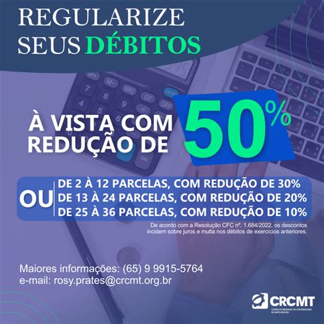 Regularize Seus D Bitos Descontos Crcmt