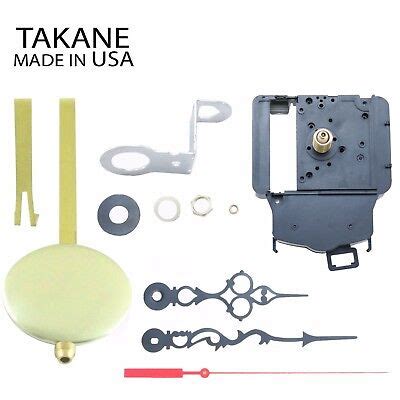 Usa Takane Pendulum Clock Movement Kit With Hands Rod Bob Multiple