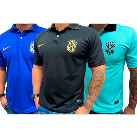 Camisa Gola Polo Da Sele O Brasileira Shopee Brasil