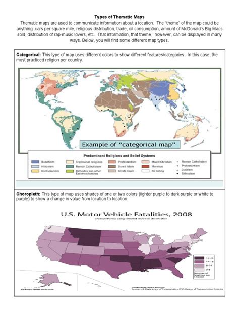 Types Of Thematic Maps Pdf