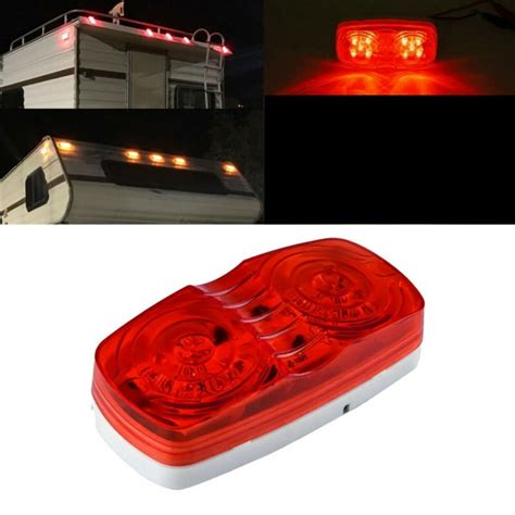 Red 10-LED Side Marker Lights Camper Truck Trailer RV Running Lamp ...