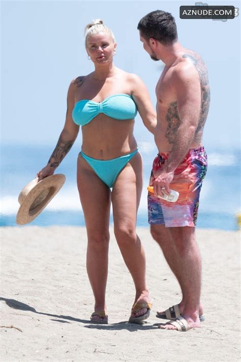 Kerry Katona S Sexy Spanish Getaway Bikini Pda And Nip Slip At Beach Party AZNude