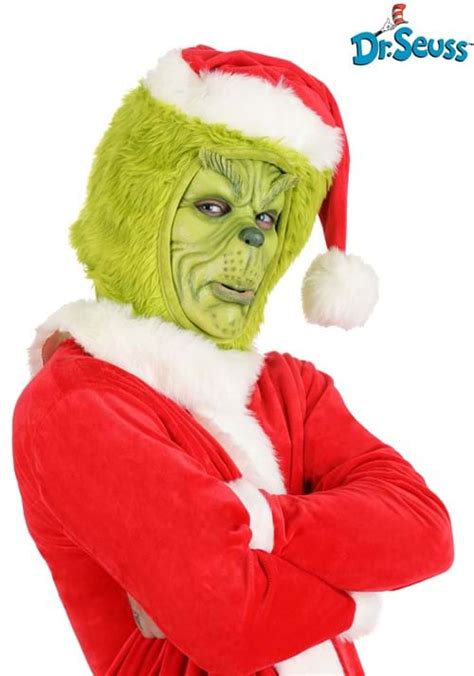 Dr Seuss The Grinch Adult Costume Mask Grinch Costume Accessories