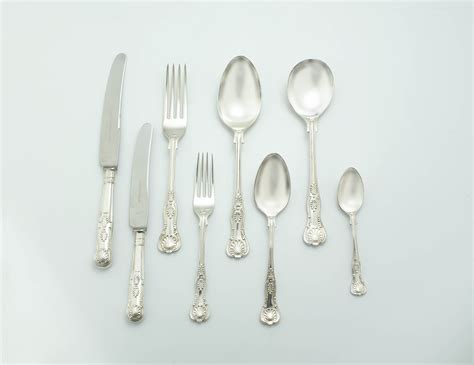 A Set Of Kings Pattern Silver Plated Cutlery Cooper Brothers