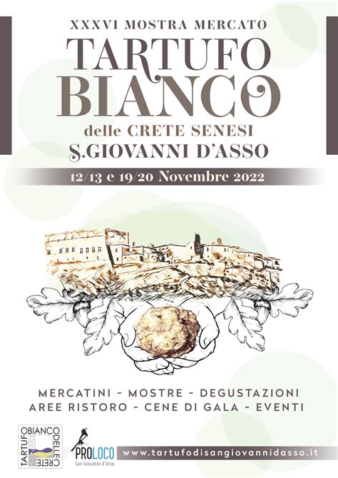 Mostra Mercato del Tartufo Bianco delle Crete Senesi San Giovanni dʼAsso