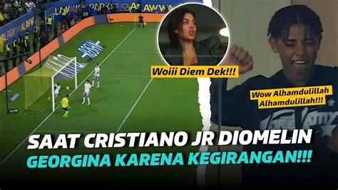 Haha Sampe Diomelin Emaknya Reaksi Cristiano Jr Lihat Ayahnya