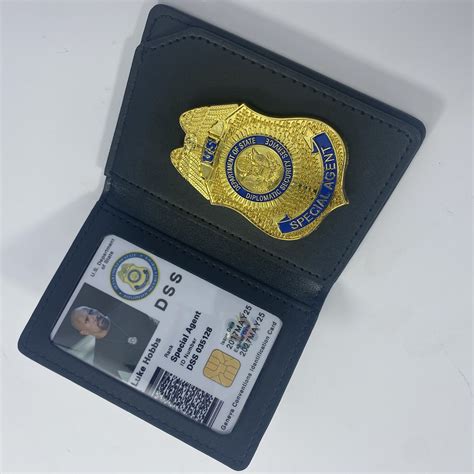 Dss Id Card Holder Id Card Wallet Fast And Furious Police Metal Etsy