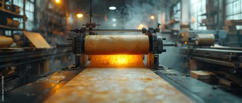 operating printing press  create large format materials concept