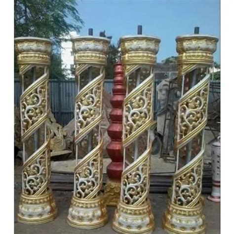 Circular Golden Antique Frp Pillar For Decoration At Rs In New Delhi