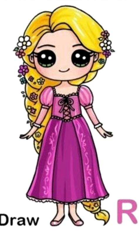 Rapunzel Dessin Kawaii Princesse 365 Dessins Kawaii Dessin Kawaii