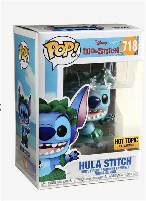 Vaulted Funko Disney Lilo Stitch Pop Hula Stitch Vinyl Figure Hot