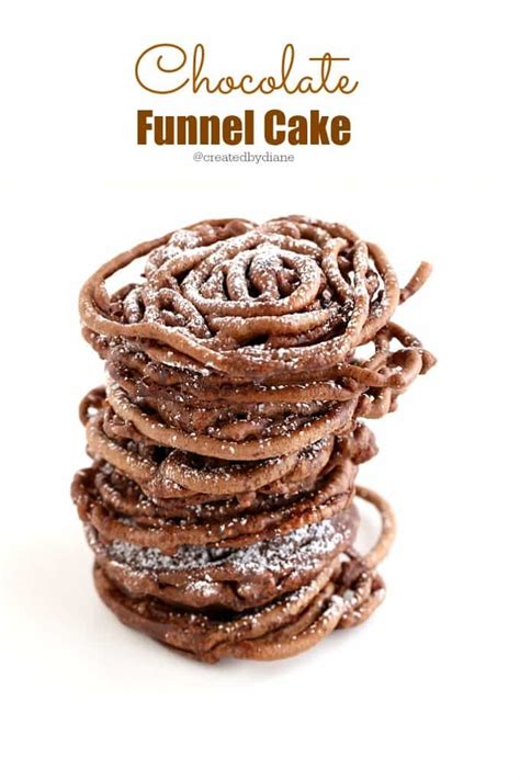 Chocolate Funnel Cake | Created by Diane