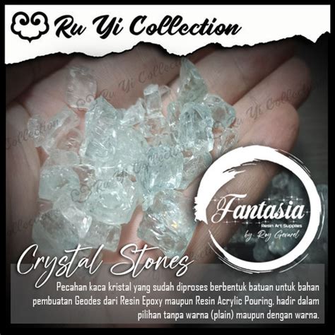 Jual Crystal Stones Batu Kristal Epoxy Geodes Myamy Gram Kab