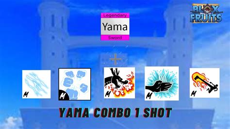 Best Yama Combo One Shot With All Fighting Style Roblox Blox Fruits