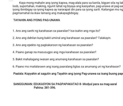 Kaya Mong Mahalin Ang Iyong Kapwa Mag Alala StudyX