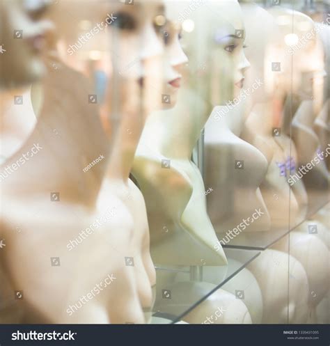 Naked Female Mannequins Shop Window Closeup Stock Photo Edit Now