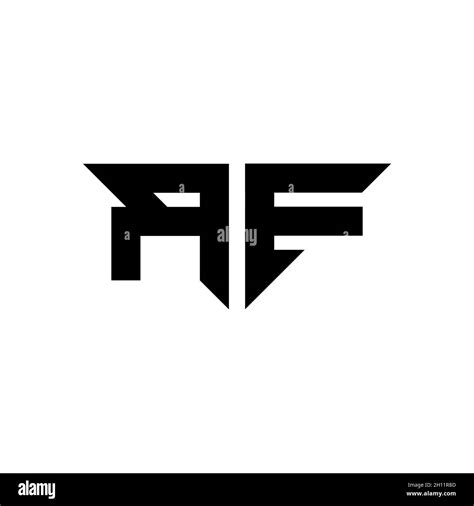 Letra Del Logotipo De Monograma Rf Con Un Sencillo Vector De Diseño De Forma Moderna Aislado