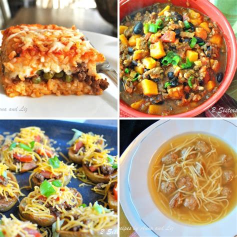 14+ Easy Ground Beef Recipes for Dinner - 2 Sisters Recipes by Anna and Liz