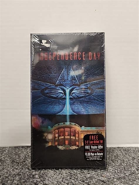 Independence Day Vhs Movie Lenticular Fox Watermark D Box Will