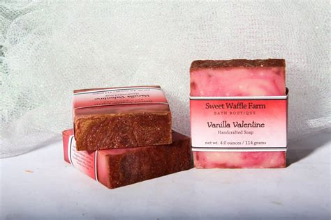 Vanilla Valentine Luxury Soap Sweet Waffle Farm