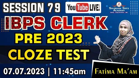 Ibps Clerk Pre English Session Cloze Test Expert Tips By