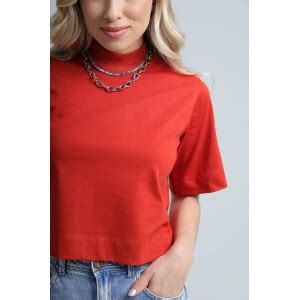 CROPPED GOLA ALTA TERRACOTA ORQUIDEA CHOCOLATE Valentt Fabrica De Moda