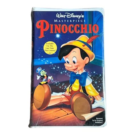 PINOCCHIO VHS MOVIE Masterpiece Collection Walt Disney SEALED BRAND NEW £9.88 - PicClick UK