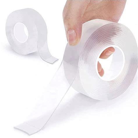 double faced removable sticky nano gel double sided adhesive tape