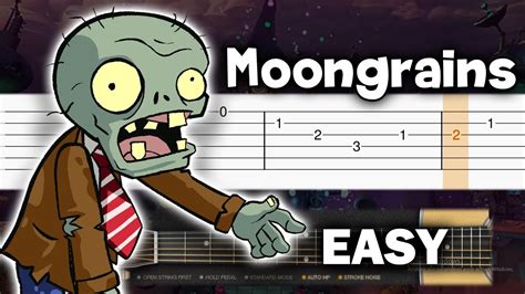 Plants Vs Zombies Moongrains Night Stage Guitar Tutorial Tab