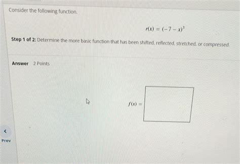 Solved Consider The Following Function R X X Step Chegg