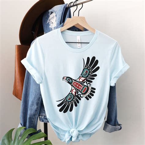 Alaska Native American Art Style Indian Pride Tlingit Eagle Shirt First ...