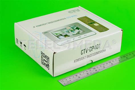 Комплект видеодомофона CTV-DP401 S серебро — купить по цене 10565 руб ...