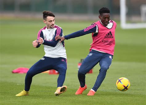 Amario Cozier Duberry Spotted In Arsenal Training Pre Bournemouth