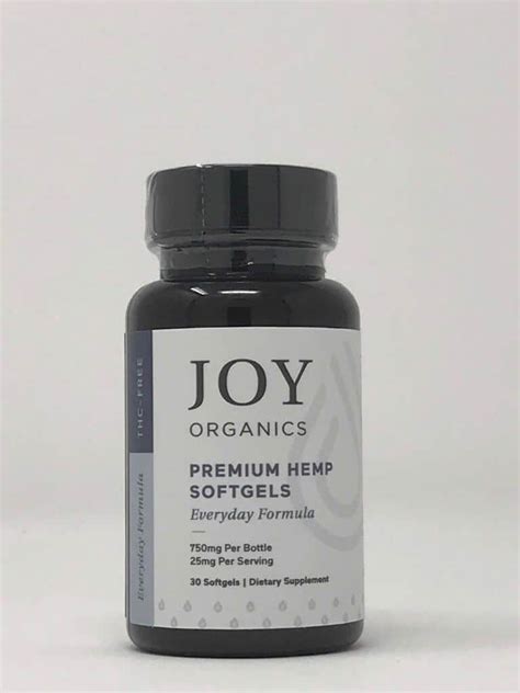 Joy Organics Premium Hemp Softgels