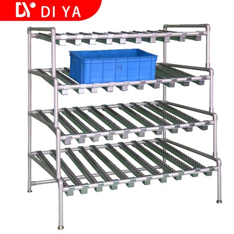 Industrial Flow Rail Alloy Roller Track Hardware For Storage Shelf ...