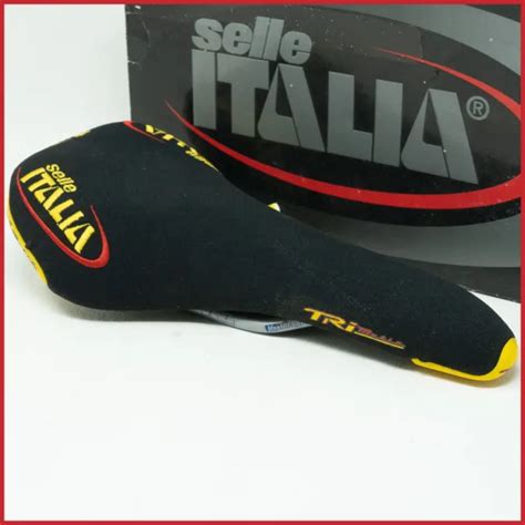 Nos Selle Italia Trimatic Black Vintage Saddle Seat Seatpost Road