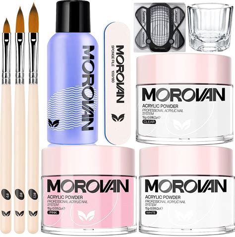 Morovan Acrylic Nail Kit Acrylic Powder And Professional Monomer