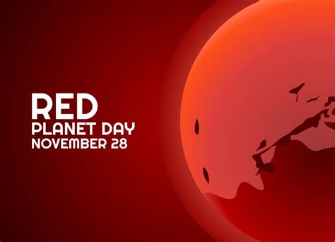 vector graphic of red planet day good for red planet day celebration. flat design. flyer design ...