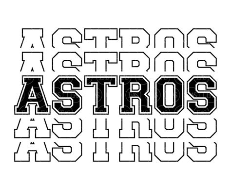 Stacked Astros Svg Go Astros Svg Run Astros Svg Astros Team Svg