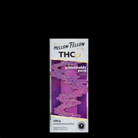 Mellow Fellow Disposable 0 5G THCp Granddaddy Purp Indica